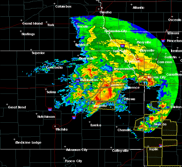 Interactive Hail Maps Hail Map for Baldwin City, KS