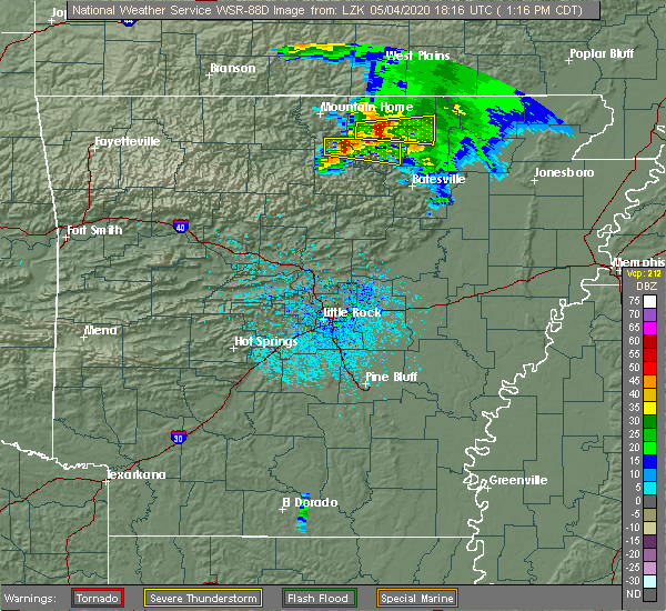 Interactive Hail Maps Hail Map for Cherokee Village, AR