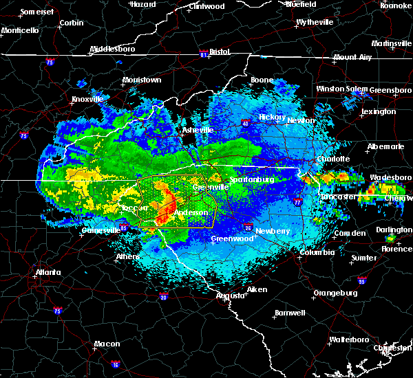 Interactive Hail Maps Hail Map for Six Mile, SC