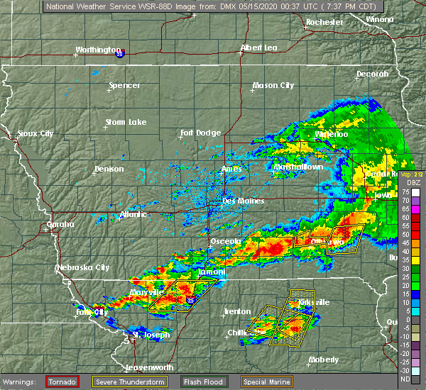 Interactive Hail Maps Hail Map for Chillicothe, IA