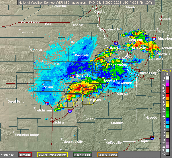 Interactive Hail Maps Hail Map for Emporia, KS