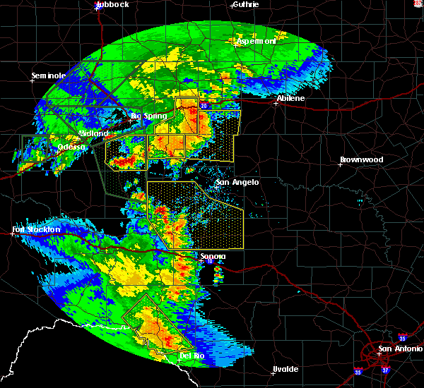 Interactive Hail Maps Hail Map for Sonora, TX