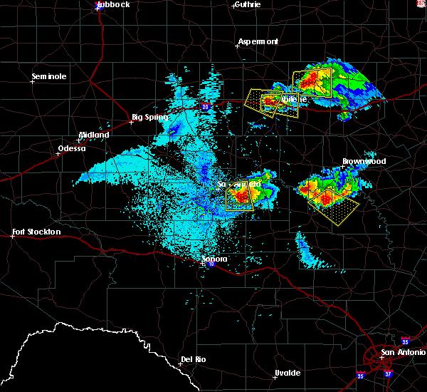 Interactive Hail Maps Hail Map for Eden, TX