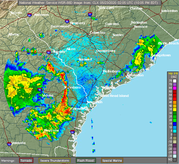 Interactive Hail Maps Hail Map for Statesboro, GA