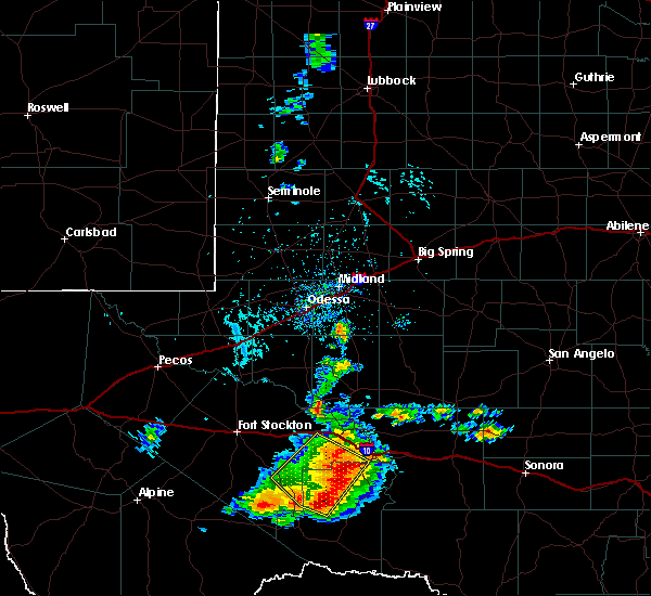 Interactive Hail Maps Hail Map for Sanderson, TX