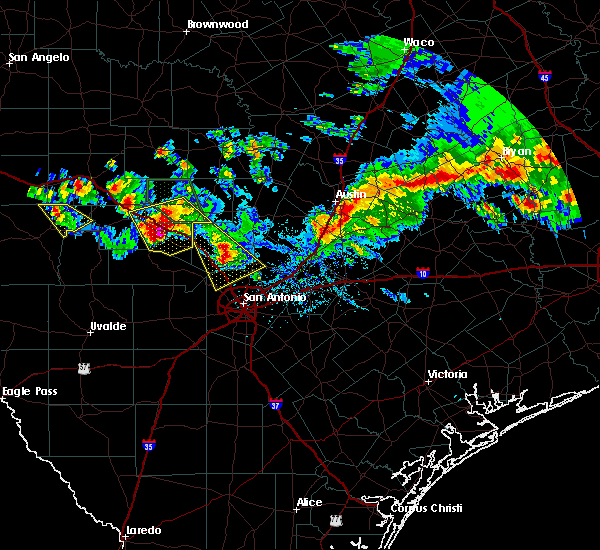 Interactive Hail Maps Hail Map for Kerrville, TX