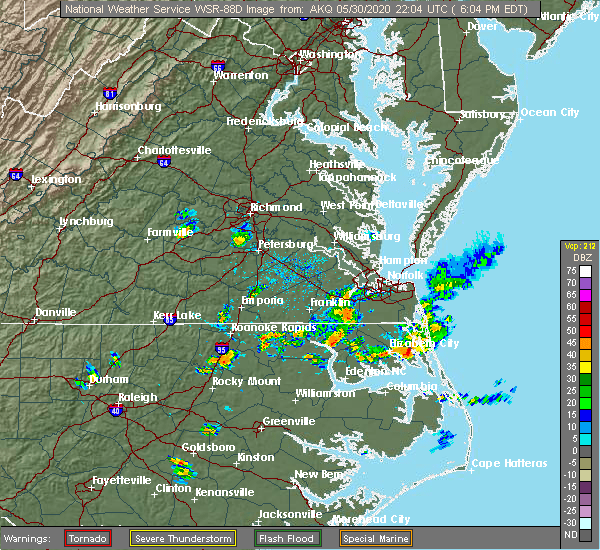 Coinjock Nc Weather Map Graphical Interactive Hail Maps Hail Map for Coinjock, NC