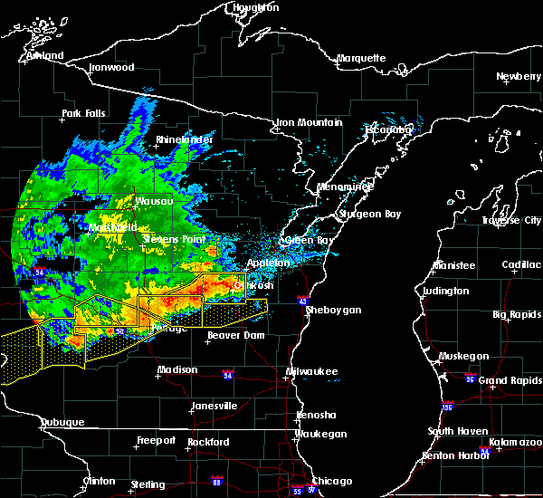 Interactive Hail Maps Hail Map for Rosendale, WI
