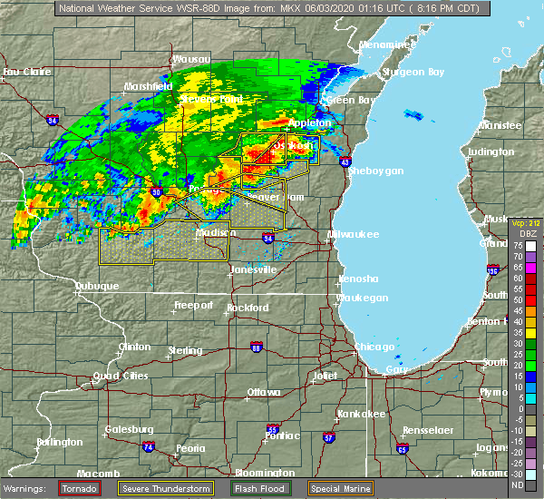 Interactive Hail Maps Hail Map for Mayville, WI
