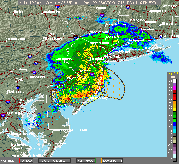 Interactive Hail Maps Hail Map for New Brunswick, NJ