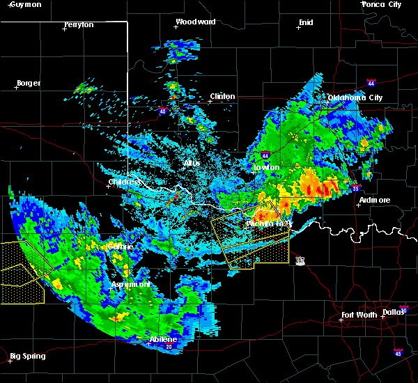 Interactive Hail Maps Hail Map for Bowie, TX