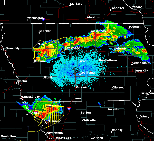 Interactive Hail Maps Hail Map for Dows, IA