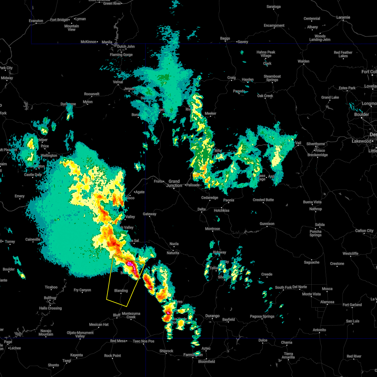 Interactive Hail Maps Hail Map for Blanding, UT