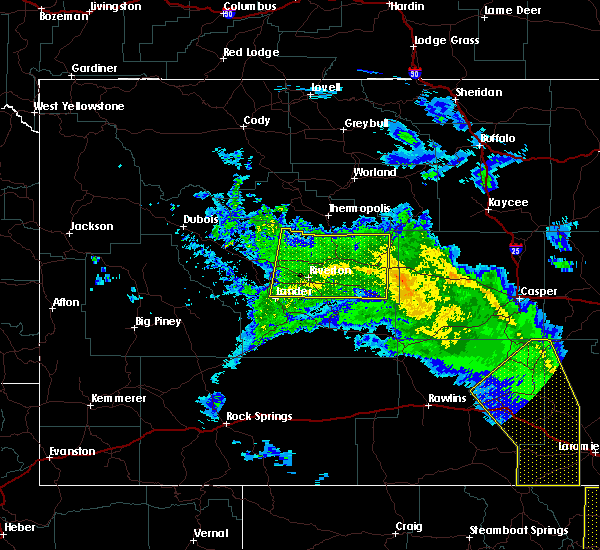 Interactive Hail Maps Hail Map for Evansville, WY