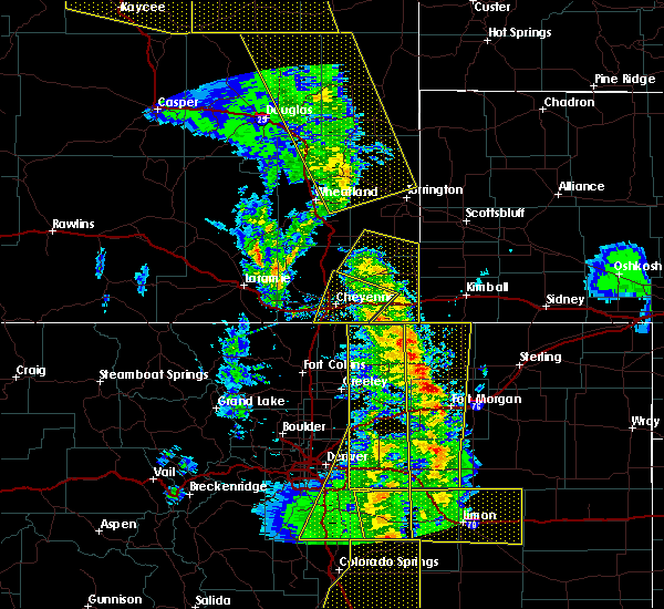 Interactive Hail Maps Hail Map for Glendo, WY