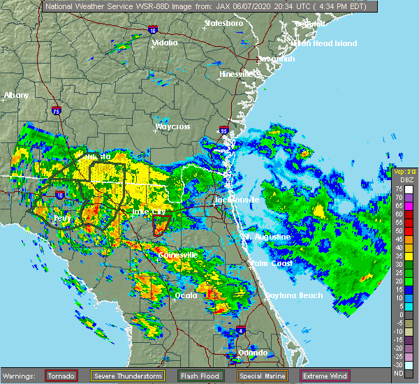 Interactive Hail Maps Hail Map for Raiford, FL