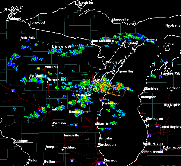 Interactive Hail Maps Hail Map for Mishicot, WI