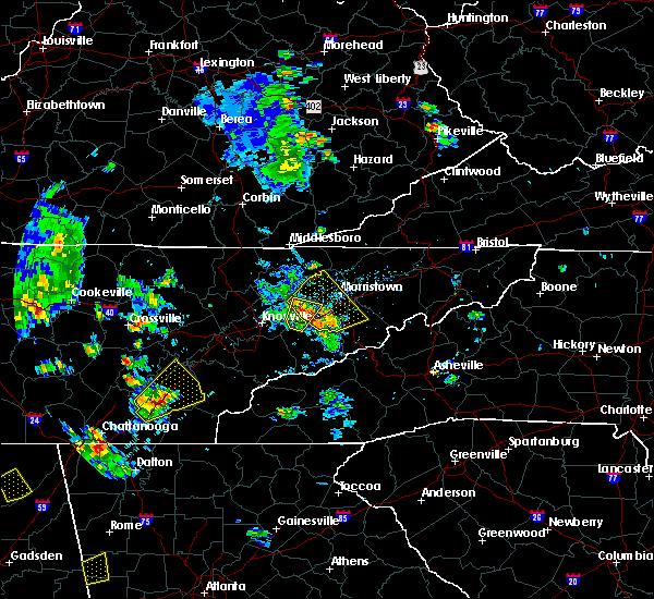 April Weather Map For Dandridge Tn Interactive Hail Maps Hail Map for Dandridge, TN