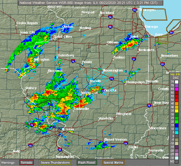Interactive Hail Maps Hail Map for Springfield, IL