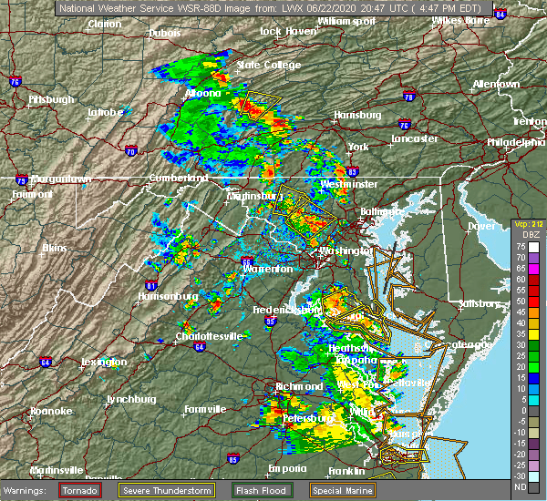 Interactive Hail Maps Hail Map for Pikesville, MD
