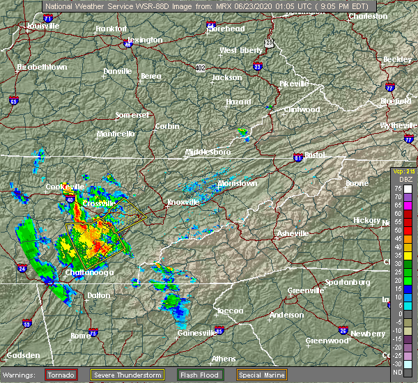 Interactive Hail Maps Hail Map for Rockwood, TN