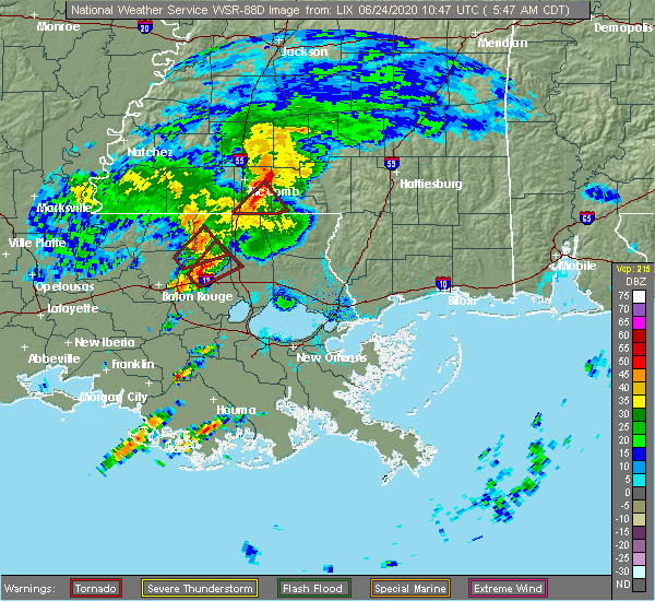 Interactive Hail Maps Hail Map for Walker, LA