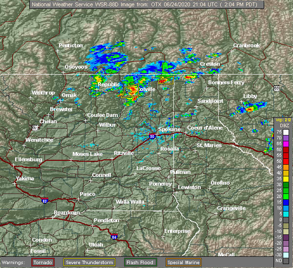 Interactive Hail Maps Hail Map for Metaline Falls, WA