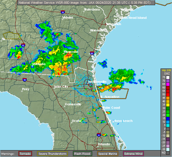 Interactive Hail Maps Hail Map for Hilliard, FL