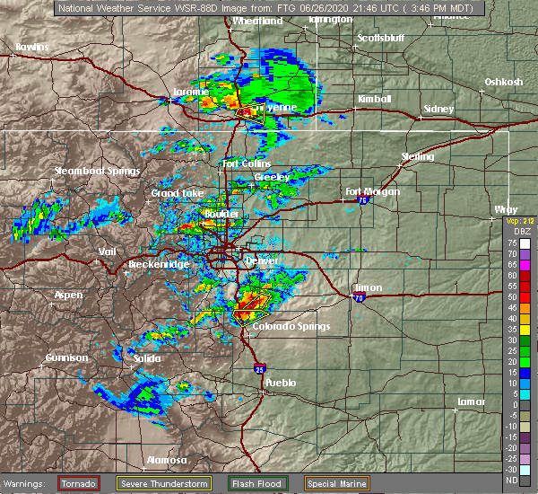 Interactive Hail Maps Hail Map for Colorado Springs, CO