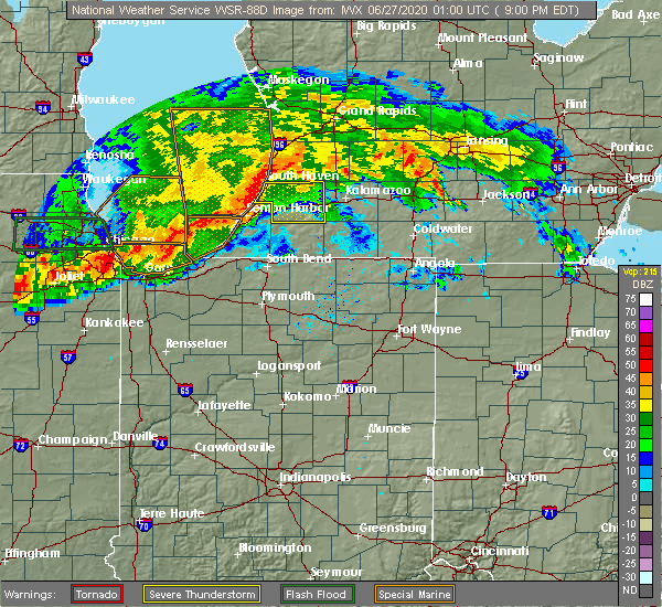 Interactive Hail Maps Hail Map for Watervliet, MI