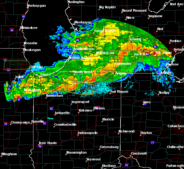 Interactive Hail Maps Hail Map for Winona Lake, IN