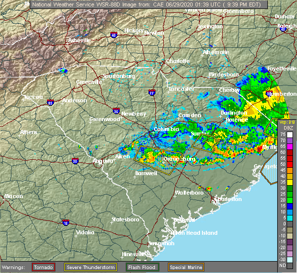 Interactive Hail Maps Hail Map for Orangeburg, SC
