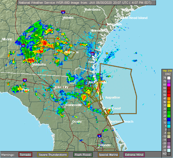 Interactive Hail Maps Hail Map for Palm Coast, FL