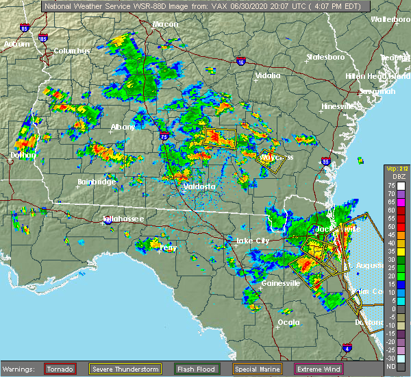 Interactive Hail Maps Hail Map for Waycross, GA