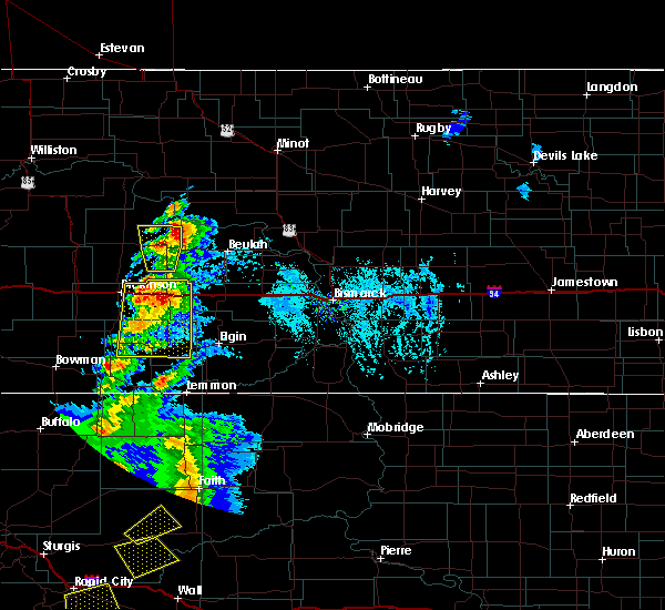 Interactive Hail Maps Hail Map for Dickinson, ND