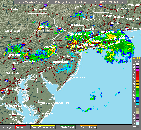 Interactive Hail Maps Hail Map for Morristown, NJ