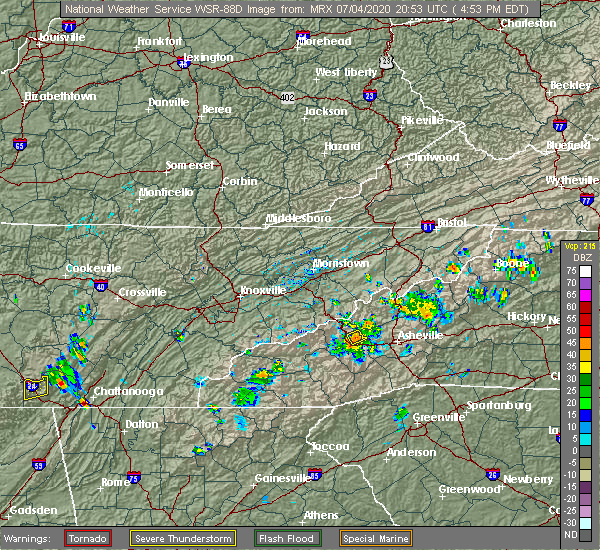 Interactive Hail Maps Hail Map for Canton, NC