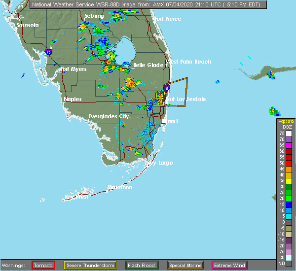 Interactive Hail Maps Hail Map for Pompano Beach, FL