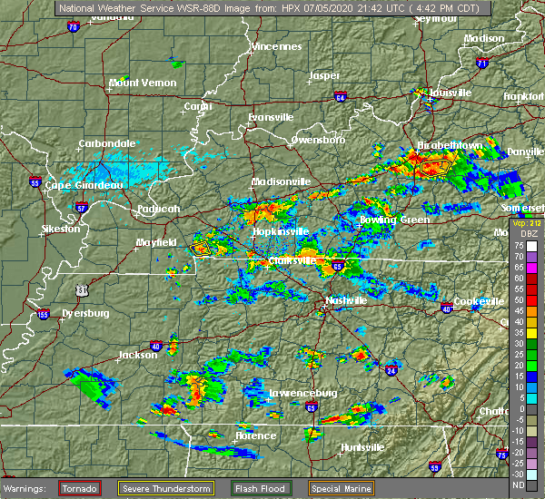 Interactive Hail Maps Hail Map for Clarksville, TN