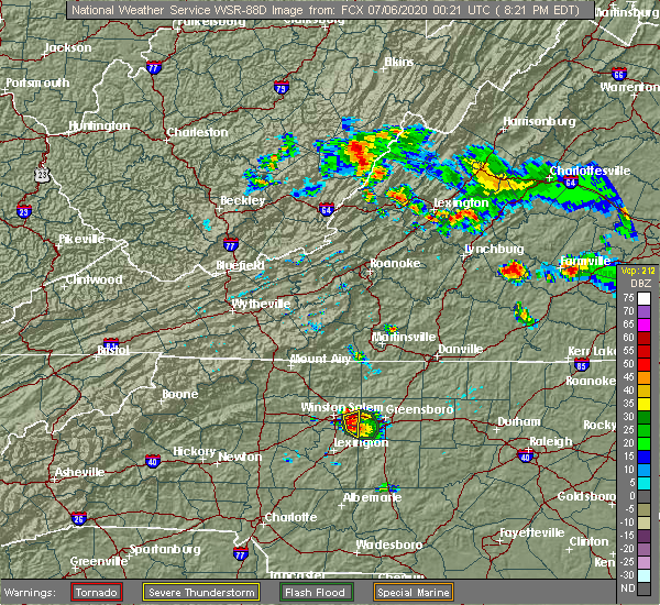 Interactive Hail Maps Hail Map for Thomasville, NC