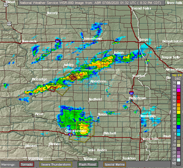 Interactive Hail Maps Hail Map for Hoven, SD