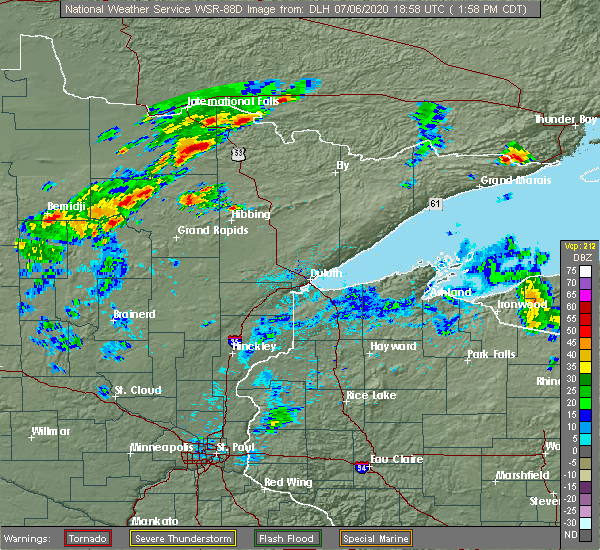 Interactive Hail Maps Hail Map for Nett Lake, MN