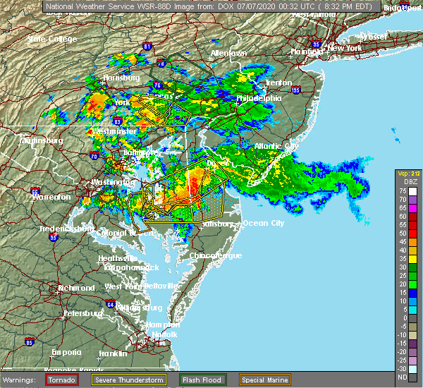 Interactive Hail Maps Hail Map for Tilghman Island, MD
