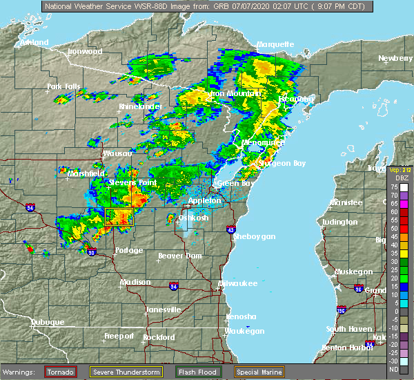 Interactive Hail Maps Hail Map for Coloma, WI