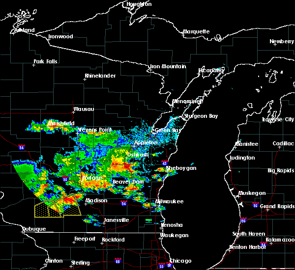 Interactive Hail Maps Hail Map for Mount Calvary, WI