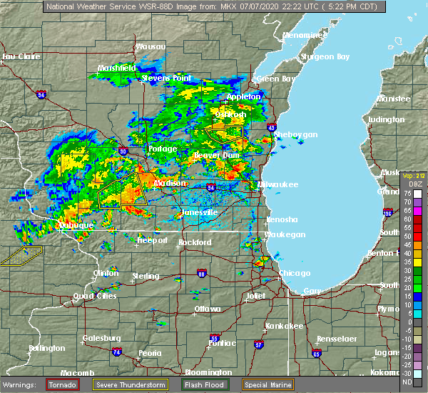 Interactive Hail Maps Hail Map for Madison, WI
