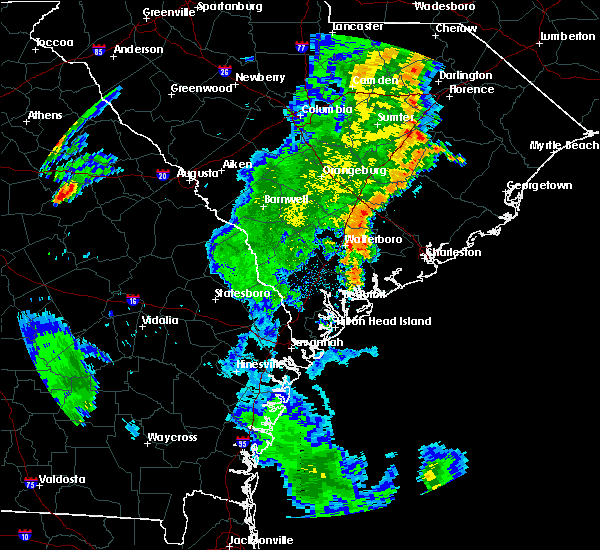 Interactive Hail Maps Hail Map for Ridgeville, SC