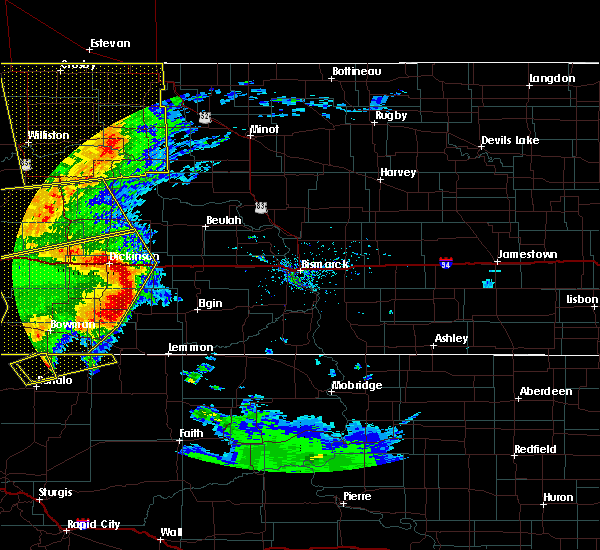 Interactive Hail Maps Hail Map for Dickinson, ND