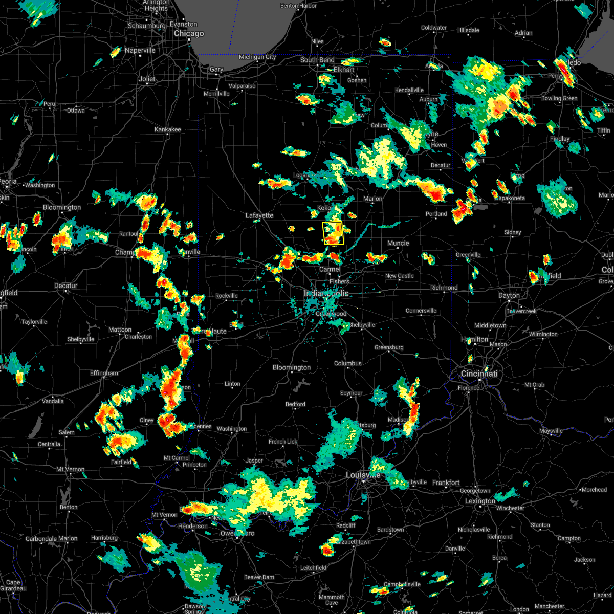 Interactive Hail Maps Hail Map for Tipton, IN