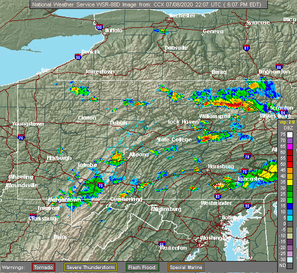 Interactive Hail Maps Hail Map for Winfield, PA